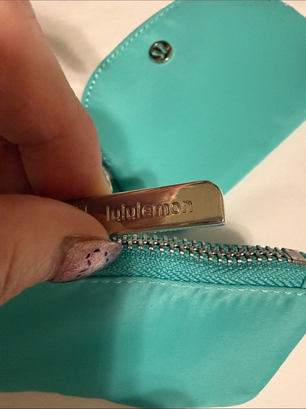 Lululemon Dual Pouch Wristlet in Teal - Picture 5 of 11